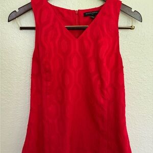 Banana Republic Fitted Red Tank Top